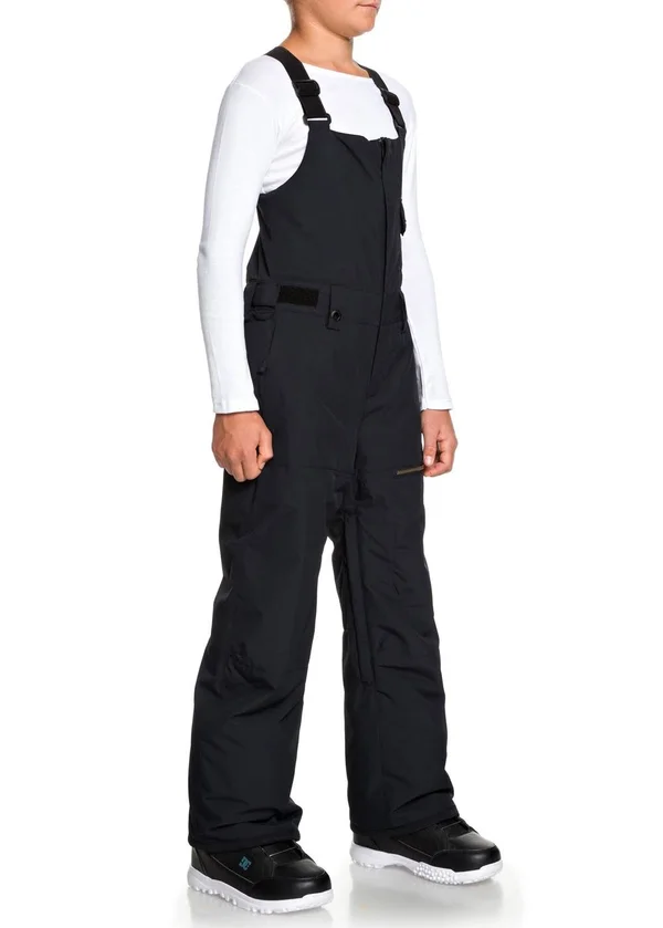 Quiksilver Youth Utility Snow Bib Pants - M - Black