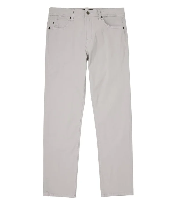 Liverpool Men's Regent Relaxed Straight Peached Colored Twill Jeans in White, Cotton, Size 33/32