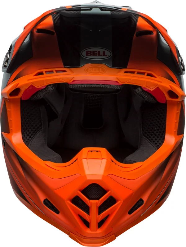 Bell Moto-9 Flex Helmet, Hound Matte/Gloss Orange/Charcoal, S