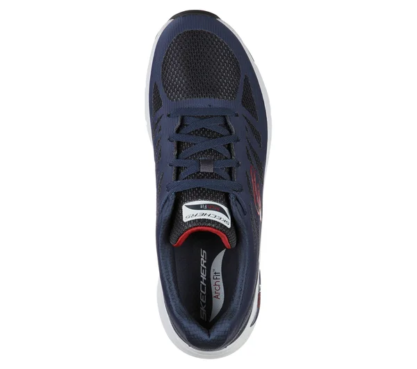 Skechers Arch Fit - Charge Back Navy, Red - Size 7.5