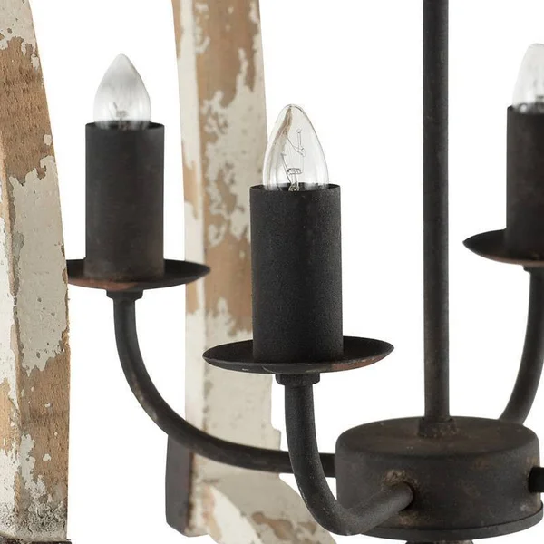 Au0026B Home Andreas Winged Chandelier - White