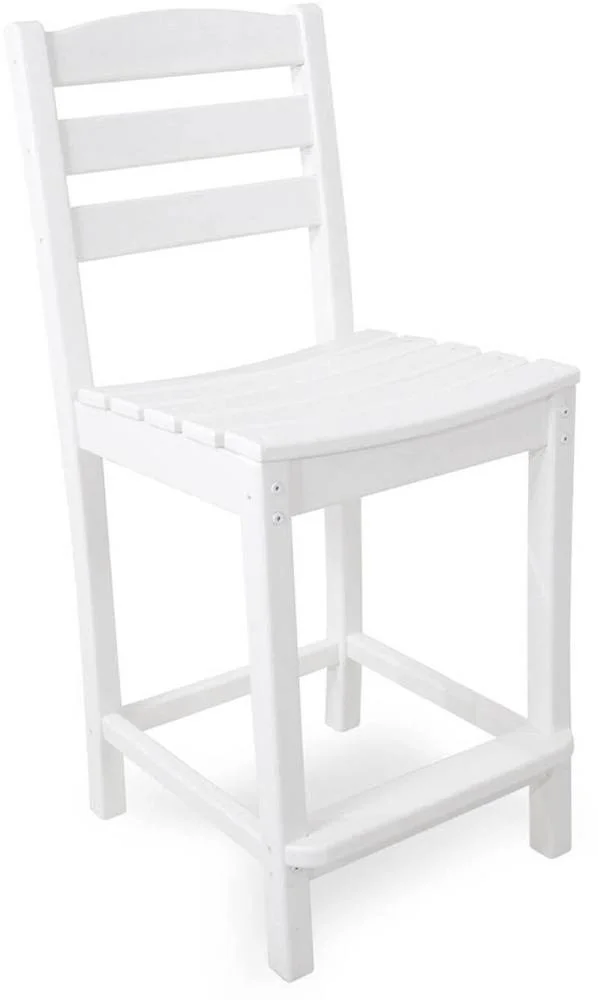 Polywood La Casa Café Counter Side Chair - Black