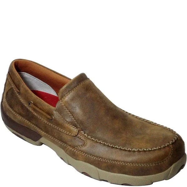 Twisted x MDMSC03 Men's Slip-On Driving Moccasins Bomber - 11, W
