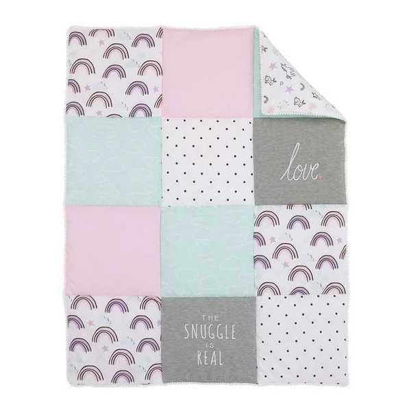Carter&s Unicorn Snuggles 4-Piece Crib Bedding Set - Pink, 28" x 52"