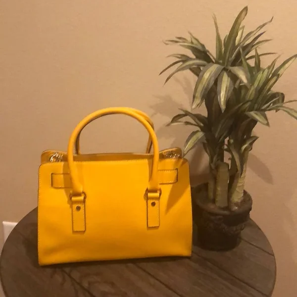 Michael Michael Kors Hamilton Saffiano East West Satchel Sun