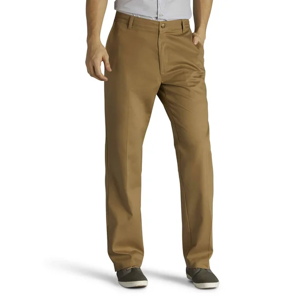 Lee Relaxed Fit Tapered Leg Pants Khaki (Size 42 x 34)