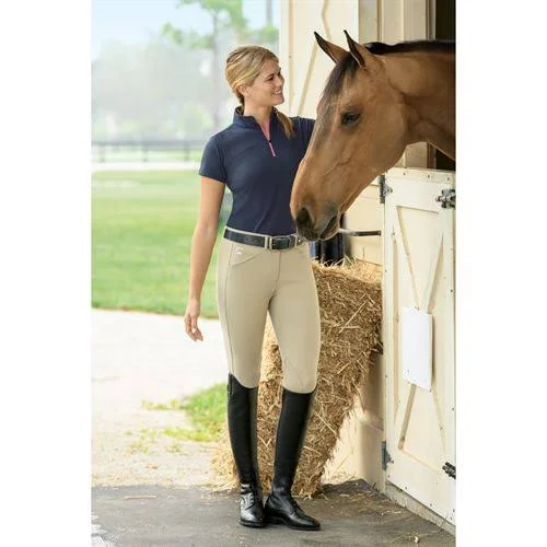Riding Sport Women's by Dover Saddlery Essential Knee-Patch Breech - 350000000000, Blue Note