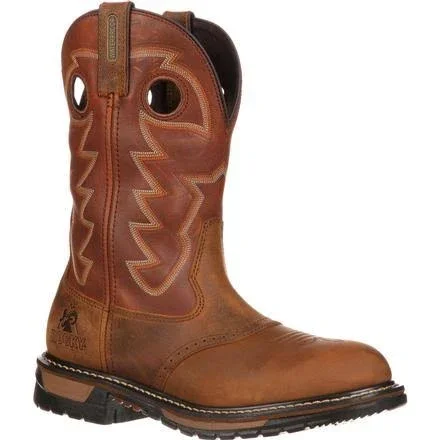 Rocky Original Ride Branson Saddle Roper Western Boot