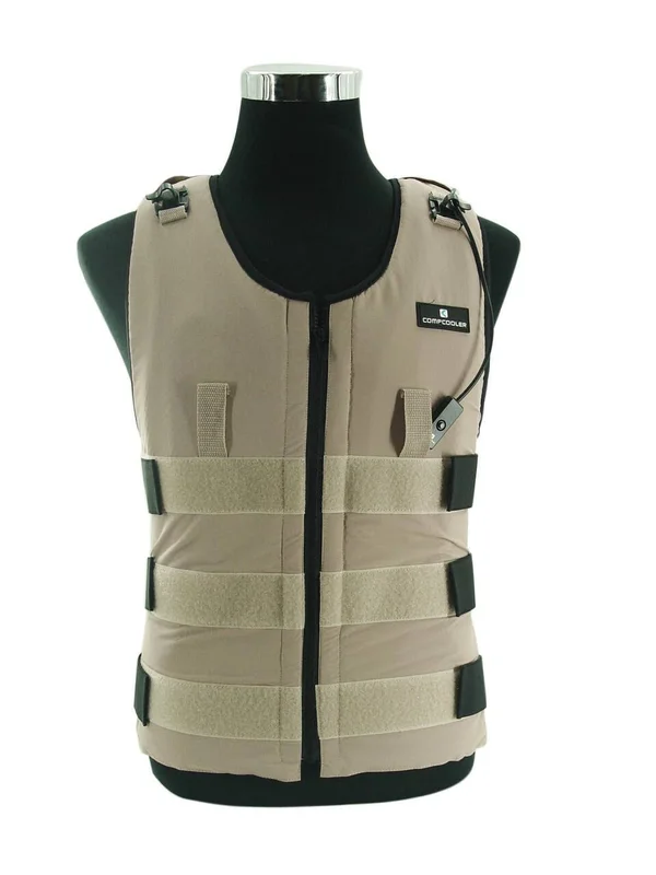 Ice Water Circulating Cooling Vest Tan Detachable Bladder