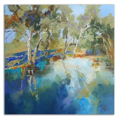 &Cobram Creek& by Craig Trewin Penny - Wrapped Canvas Painting Print Rosecliff Heights Size: 14x22 H x 14x22 W x 1.5x22 D
