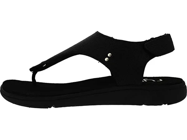 Ryka Women's Margo Ankle Straps Sandals - Black Snake
