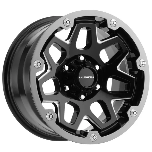 2001 Toyota Tundra Vision Machined Gloss Black Se7en Wheel