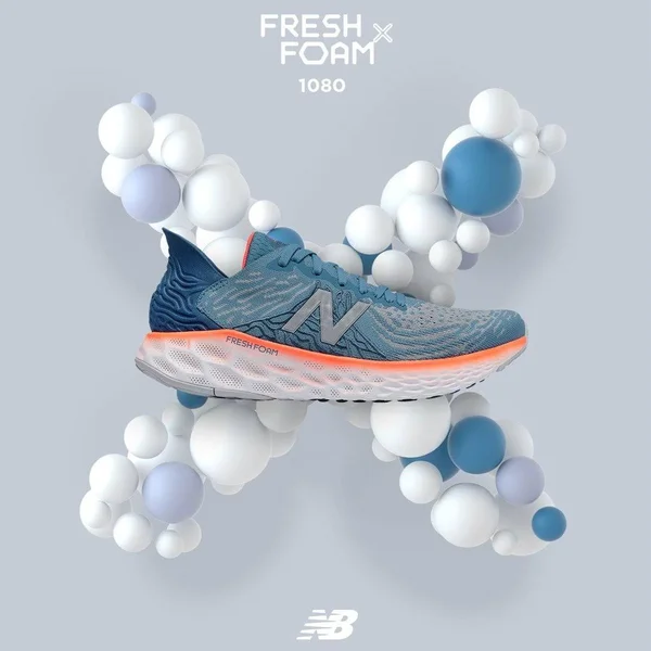 New Balance Fresh Foam 1080v10 12 Men's Light Blue