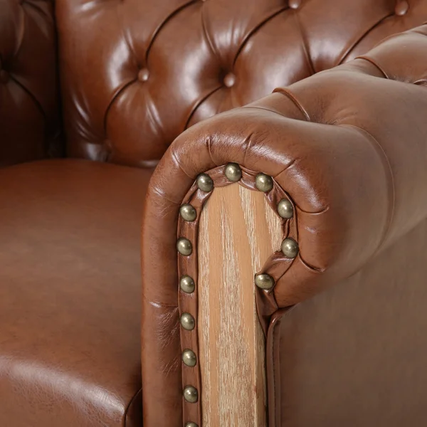 Christopher Knight Home Castalia Club Chair - Dark Brown + Natural