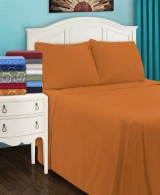 Trellis Flannel Cotton Sheet Set by Superior, Size: California King, Blue