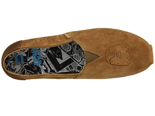 Toms Men's Star Wars Nubuck Chewbacca Embossed Classic Slip-On Shoes ft. Ortholite, Size: 7, Brown