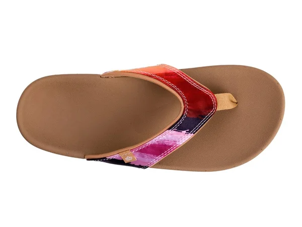 Spenco Orthotic Thong Sandal- Yumi Monet - Size 12 Wide, Sunset