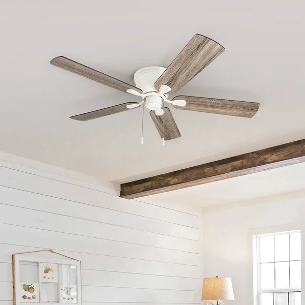 The Gray Barn Dalmeny Indoor Hugger Ceiling Fan - 52 - White - Hardwired 30879236