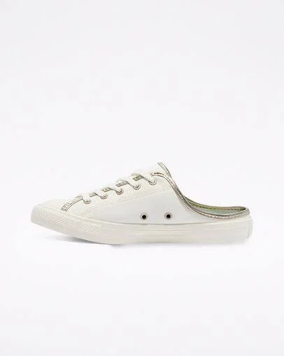 Converse Chuck Taylor All Star Dainty Sneaker Mule - Size 9.5 in Egret/Light Gold at Nordstrom