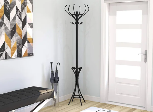 Safdie & Co. Hanger Stand Tree Coat Rack - Black