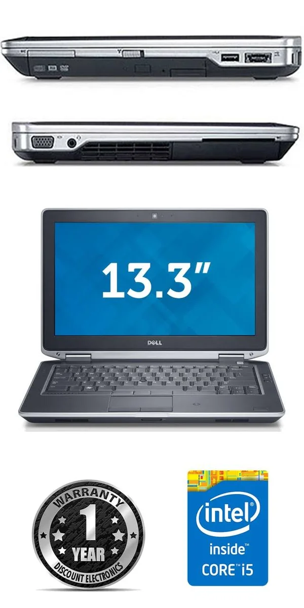 Dell Latitude E6320 Intel i5 Dual Core 2600 MHz 128Gig SSD 8192mb Dvd-rw 13.0x22 Widescreen LCD Windows 10 Professional 64 Bit L