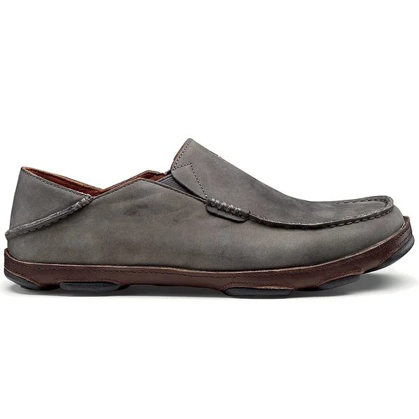 Olukai Men's Moloa/Storm Grey-Dark Wood - 9