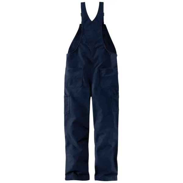 Carhartt Men's Flame Resistant Duck Bib Overall - 101627, Dark Navy