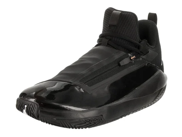 Jordan Jumpman Hustle Basketball Shoe - Men's Black/White/Black