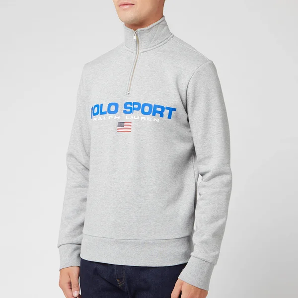 Polo Ralph Lauren Half-Zip Sweatshirt in Grey - Size XL