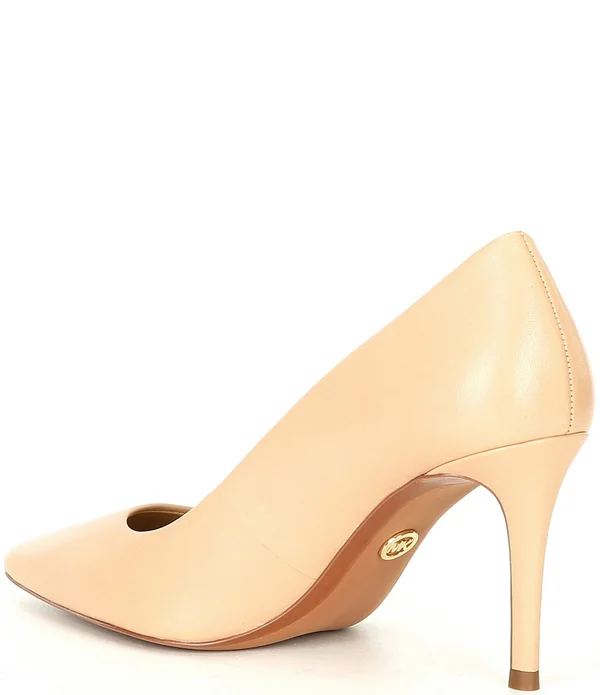 Michael Kors Keke Leather Mid Pump - Black - Pumps
