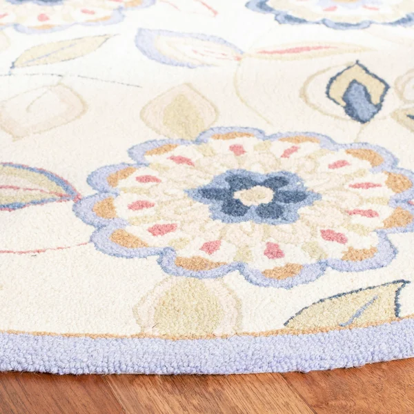 Safavieh Chelsea HK179A 2&6x22 x 8&0x22 Runner Ivory, Blue Area Rug