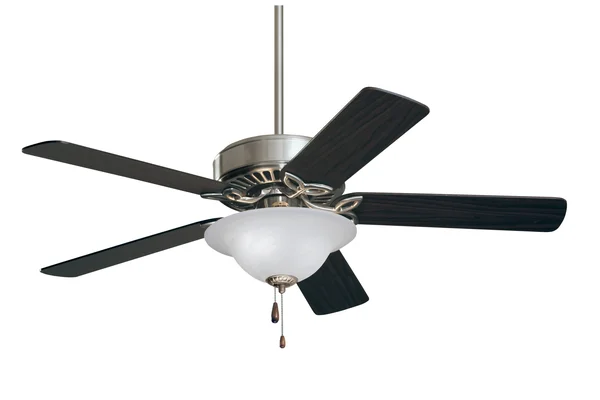 Emerson Pro Series 50x22 Ceiling Fan with Light - Brushed Steel - Dark Cherry/Mahogany Blades