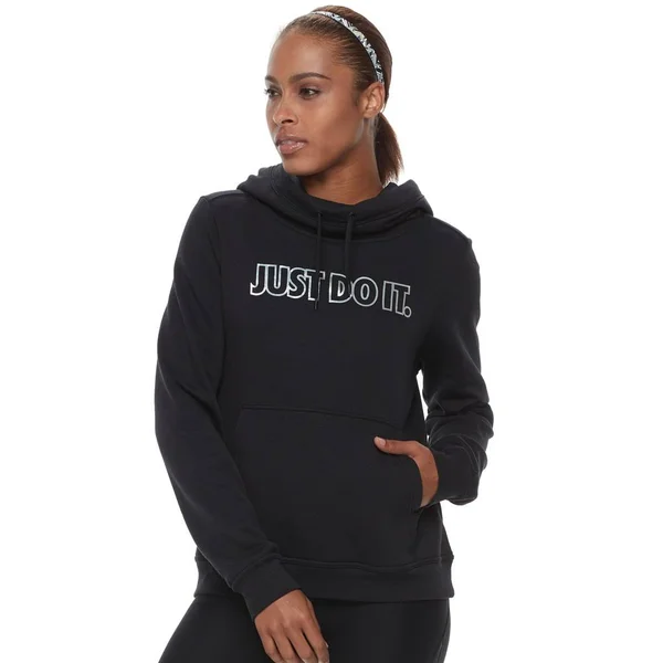 Nike Women's Sportswear Funnel-Neck Hoodie Black