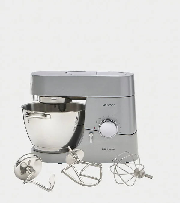 Kenwood KMC011 5 Quart Chef Titanium Kitchen Machine, Stainless Steel