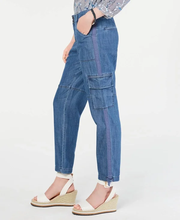 Tommy Hilfiger Patch-Pocket Utility Jeans, Created for Macy&s - Bayside