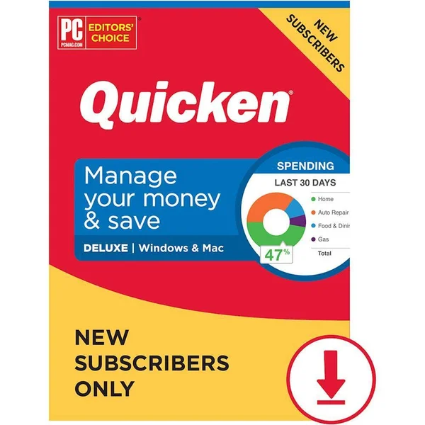 Quicken - Deluxe Personal Finance (1-Year Subscription) [Digital]
