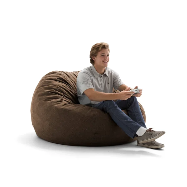 Comfort Research Big Joe Lux Bean Bag Chair, Pecan