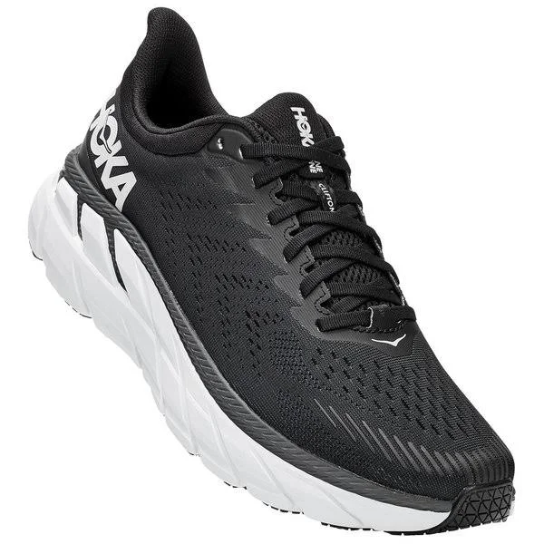 Hoka One One Men's Clifton 7 - Black/White - 9