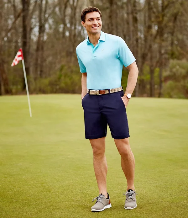 Callaway Classic Flat-Front 10 Inseam Golf Shorts - Mens, 30, Night Sky