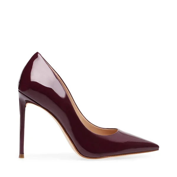 Steve Madden Vala Burgundy Patent - Size 6