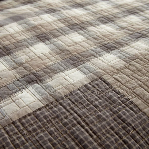Donna Sharp 3 Piece Smoky Square Quilt Set, King, Cotton