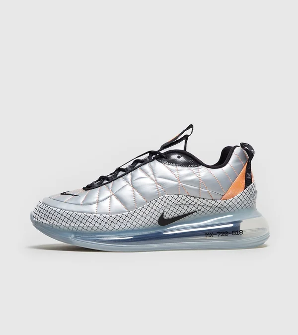 Nike MX-720-818 Metallic Silver Men's Shoes - Black, Size: 7.5