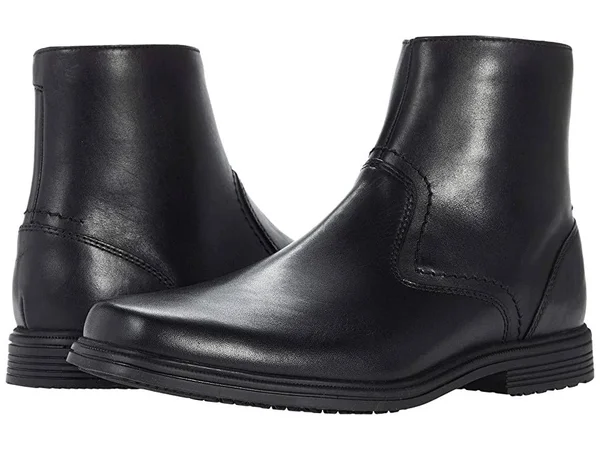 Rockport Taylor Waterproof Zip Boot Men's Shoes Black : 10.5 M (D)
