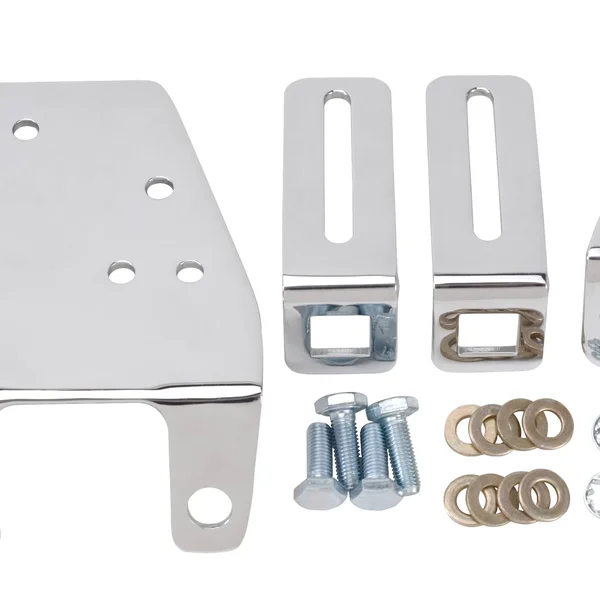 Edelbrock 8030 Carburetor Throttle Cable Bracket - Chrome