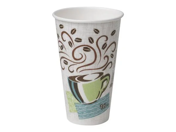 Dixie PerfecTouch Hot Cups, Coffee Dreams Design, 16 oz - 500 count