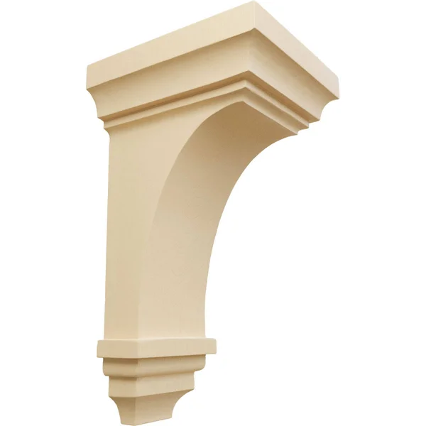 6 inchw x 6 3/4 inchd x 12 inchh Large Jefferson Wood Corbel - Maple