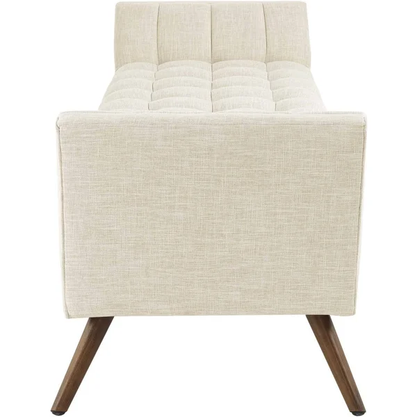 Modway Response Fabric Bench - Gray