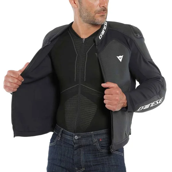 Dainese Intrepida - Leather Jacket Perforated - Matt-Black/Matt-Black/Matt-Black - 52