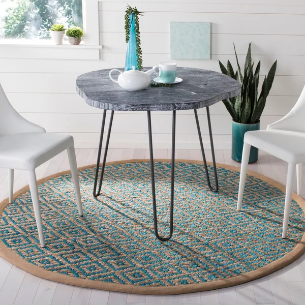 Safavieh Natural Fiber Fuchsia/Beige 4 ft. x 6 ft. Area Rug