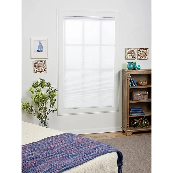 Eco Home Light Filtering 63x22 x 48x22 Cordless Cellular Shade in White